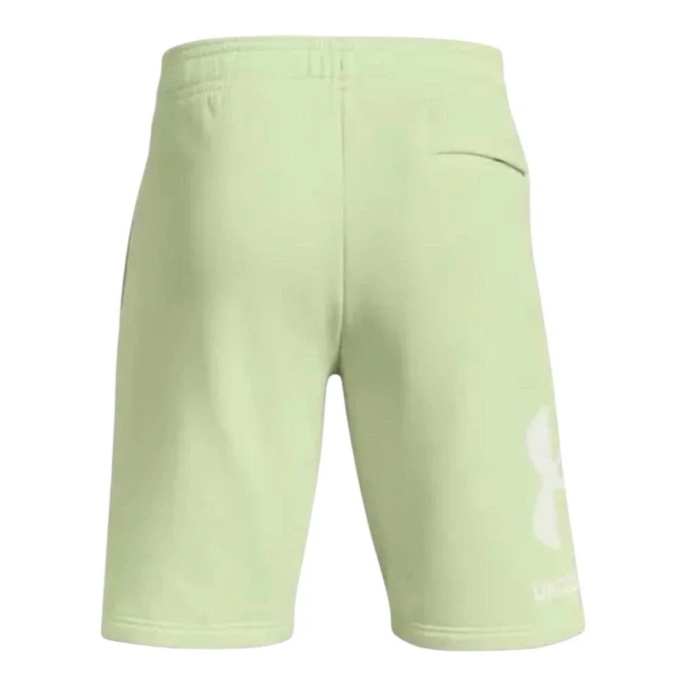 Under Armour Shorts Men's Size Small UA Rival Fleece‎ Logo Blue Green LOT OF 2